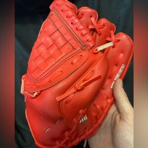 Franklin Sports 9'' Ready To Play Red Teeball Baseball Glove RHT